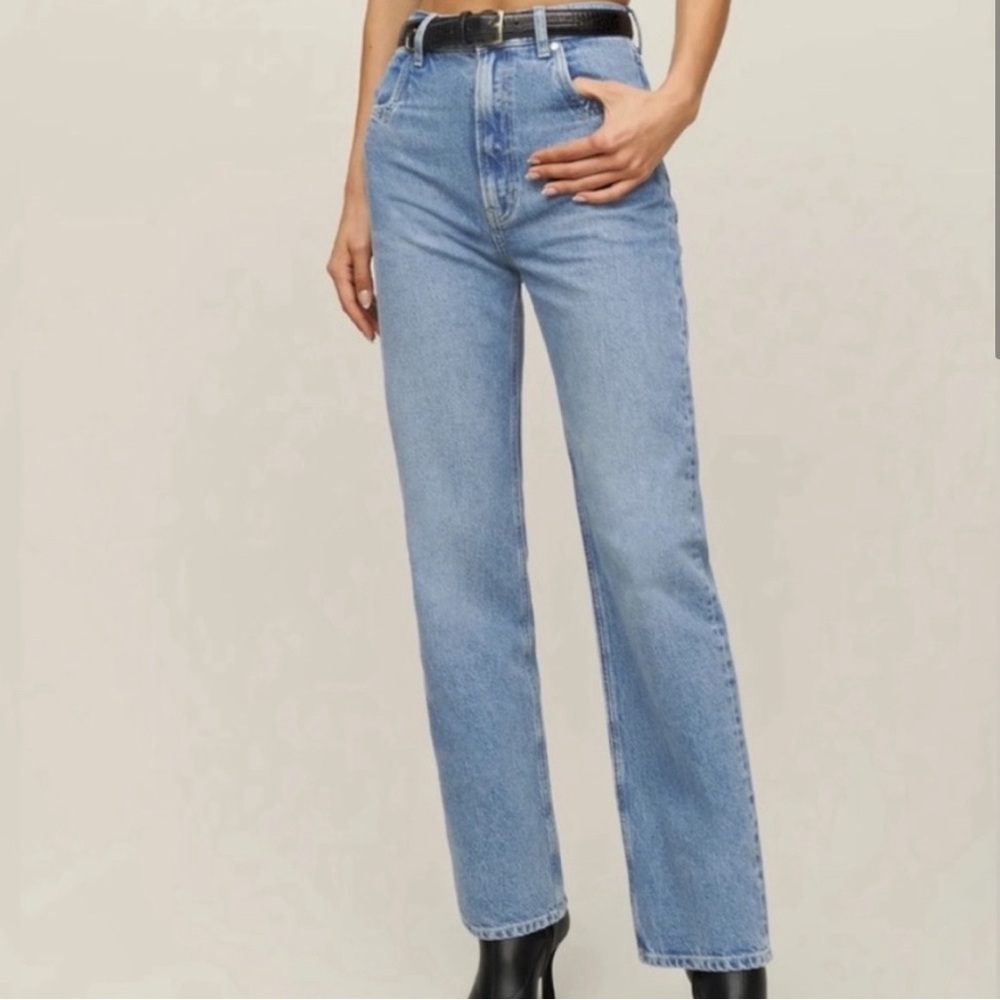 Reformation Cowboy Pointed Pocket High Rise Jeans Size 25